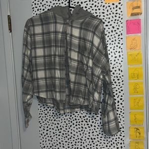 American eagle cropped flannel